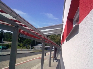 Dach Pulver-beschichtung