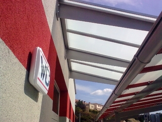 Dach Pulver-beschichtung