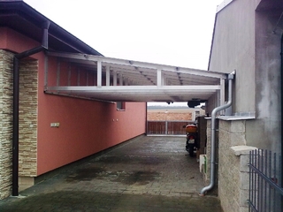 Konstruktion aus Aluminium für Dach