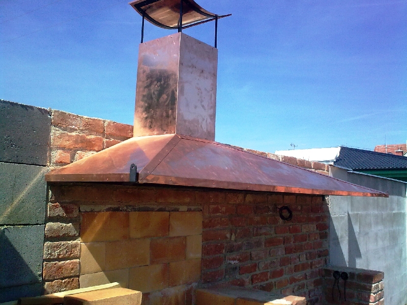 Konstruktion für Dach aus Kupferblech