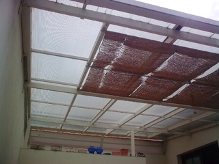 Aluminium-Vordach und farbe