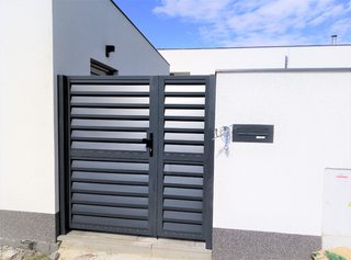 Doppeltor, Zn-Lamellen, Anthrazit