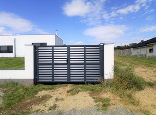 Tor Zn-Lamellen, anthrazit